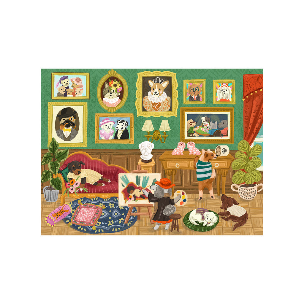Rolife 1000 Piece Jigsaw Puzzle - Doggie Art Gallery  PT008