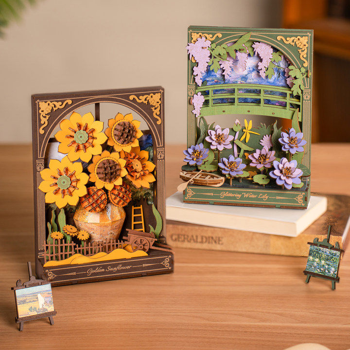 Rowood 3D Wooden Puzzle - Golden Sunflower TH002